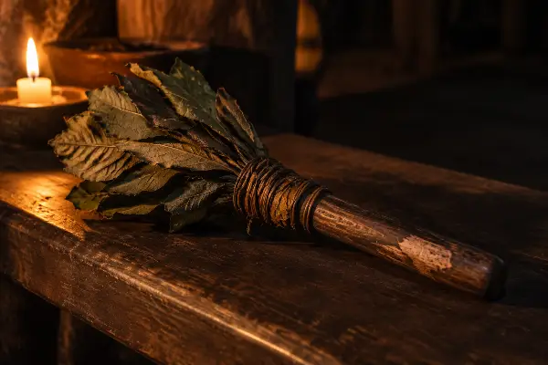 Shacapa rattle used by the healer during icaros at an Iquitos ayahuasca ceremony