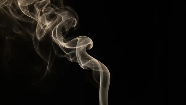 A ribbon of tobacco smoke in the dark, like the 45-second reading our healer gives each guest before an ayahuasca ceremony
