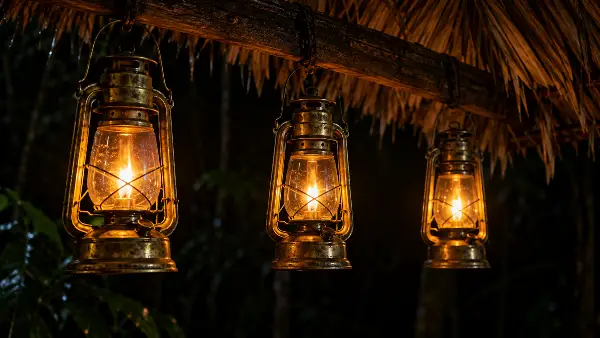 3 lit lanterns in the dark, the 3 people you can tell if ayahuasca ceremony consent is broken